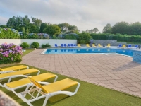 Outdoor heated pool in Summer